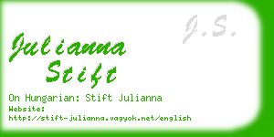 julianna stift business card